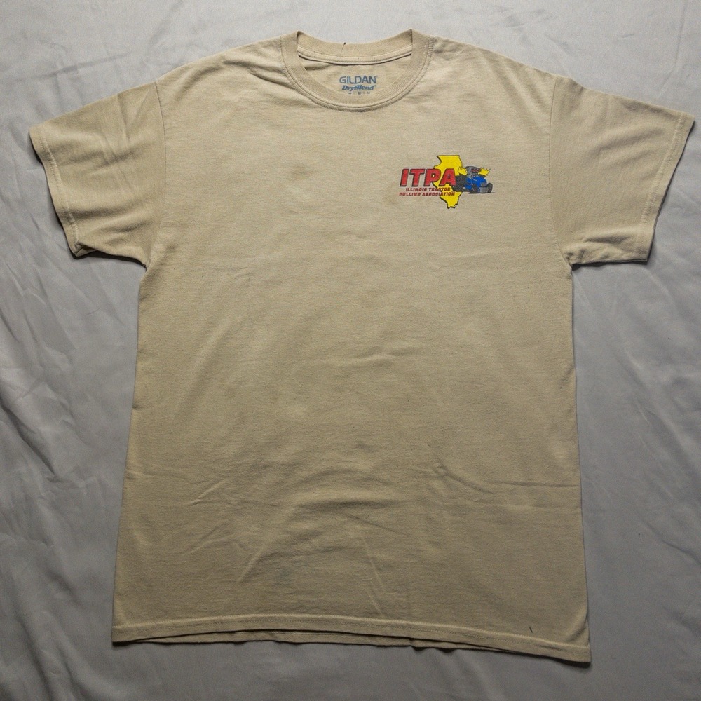 Vintage Y2k ITPA Tractor Pulling Shirt M Race Car Graphic Illinois Event Tee - Picture 2 of 10